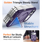 Temdan Apple iPhone 17 Pro Max Standl Klf-Purple