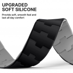 Bandletic �ift Tarafl� Manyetik Silikon Kay�� 42mm-Black/Grey