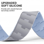 Bandletic �ift Tarafl� Manyetik Silikon Kay�� 42mm-Light Grey/Blue
