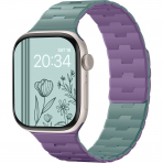 Bandletic �ift Tarafl� Manyetik Silikon Kay�� 42mm-Pine Green/Purple