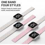 Bandletic �ift Tarafl� Manyetik Silikon Kay�� 42mm-Starlight/Pink