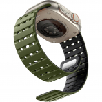Bandletic Apple Watch 11 Manyetik Silikon Kay�� 42mm-Green/Black