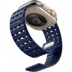 Bandletic Apple Watch 11 Manyetik Silikon Kay�� 42mm-Navy Blue
