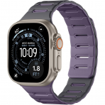Bandletic �ift Tarafl� Manyetik Silikon Kay�� 42mm-Dark Gray/Purple