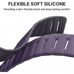Bandletic �ift Tarafl� Manyetik Silikon Kay�� 42mm-Dark Gray/Purple