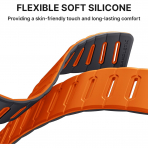 Bandletic �ift Tarafl� Manyetik Silikon Kay�� 42mm-Gray/Orange