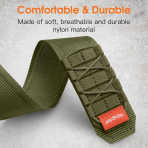 Bandletic Apple Watch 11 Tactical Naylon Kay�� 42mm-Army Green
