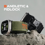 Bandletic Manyetik ��kart�labilir Naylon Kay�� 49mm (L)-Black