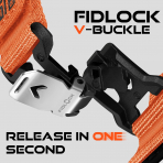 Bandletic Manyetik ��kart�labilir Naylon Kay�� 49mm (L)-Orange