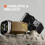 Bandletic Manyetik ��kart�labilir Naylon Kay�� 49mm (L)-Tan
