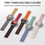 Bandletic �ift Tarafl� Manyetik Silikon Kay�� 42mm-Charcoal/Black