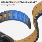 Bandletic �ift Tarafl� Manyetik Silikon Kay�� 42mm-Anthracite Gray/Ochre