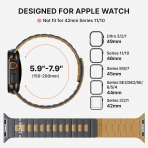 Bandletic �ift Tarafl� Manyetik Silikon Kay�� 42mm-Anthracite Gray/Ochre
