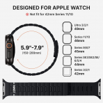 Bandletic �ift Tarafl� Manyetik Silikon Kay�� 42mm-Black