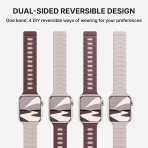 Bandletic �ift Tarafl� Manyetik Silikon Kay�� 42mm-Smoke Violet/Starlight