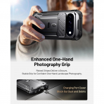 Poetic Google Pixel 11 Standl� Tam Koruma K�l�f -Black