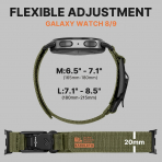 Bandletic Galaxy Watch 9/8 Naylon Sport Kay�� (Medium)-Army Green