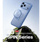 TORRAS Q3 Spin iPhone 18 Pro Standl� Manyetik K�l�f-Light Blue