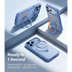 TORRAS Q3 Spin iPhone 18 Pro Standl� Manyetik K�l�f-Light Blue