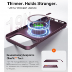 TORRAS OriginFit iPhone 18 Pro Max Manyetik �nce K�l�f-Burgundy