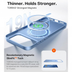 TORRAS OriginFit iPhone 18 Pro Max Manyetik �nce K�l�f-Glacier Blue