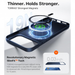 TORRAS OriginFit iPhone 18 Pro Max Manyetik �nce K�l�f-Deep Blue