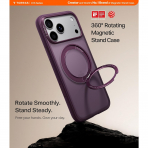 TORRAS O1S iPhone 18 Pro Max Standl� K�l�f-Burgundy