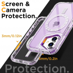 AICase Apple iPhone 16 MagSafe Uyumlu Klf -Purple