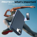 AICase Apple iPhone 16e MagSafe Uyumlu Klf -Navy Blue