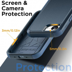 AICase Apple iPhone 16e MagSafe Uyumlu Klf -Navy Blue