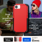 AICase Apple iPhone 16e MagSafe Uyumlu Klf -Red