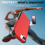 AICase Apple iPhone 16e MagSafe Uyumlu Klf -Red
