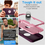 AICase Apple iPhone 16e MagSafe Uyumlu Klf -Night Purple