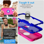 AICase Apple iPhone 16e MagSafe Uyumlu Klf -Plum Way