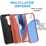 AICase Galaxy S23 Plus Klf (MIL-STD-810G)-Black Orange