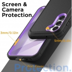 AICase Galaxy S23 Plus Klf (MIL-STD-810G)-Black Purple