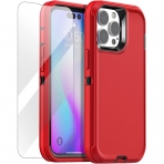AICase iPhone 14 Pro Max Klf (MIL-STD-810G)-Red