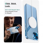 AICase iPhone 14 Plus MagSafe Uyumlu Su Geirmez Klf (MIL-STD-810G)-Clear