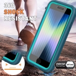 AICase iPhone SE Su Geirmez Klf-Green