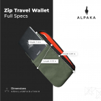ALPAKA Fermuarl Pasaportluk-Green