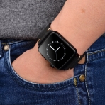 AMMZO Apple Watch Deri Kay (42mm)-Black with Black Adaptor