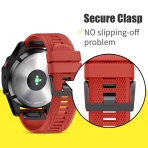 ANCOOL Garmin Fenix 5 Kay (22mm)-Red