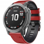 ANCOOL Garmin Fenix 7X/6X Pro/5X Plus Kay -Red Black