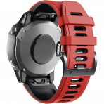 ANCOOL Garmin Fenix 7X/6X Pro/5X Plus Kay -Red Black