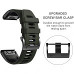 ANCOOL Garmin Fenix 7X/6X Pro/5X Plus Kay -Olive Green Black 