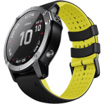 ANCOOL Garmin Fenix 7X/6X/5X Kay -Black Yellow 