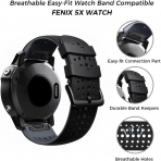 ANCOOL Garmin Fenix 7X/6X/5X Kay -Black Grey