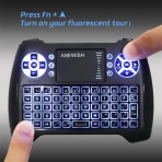 ANEWISH Mini Kablosuz Klavye/Touchpad Mouse