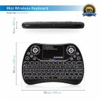 ANEWISH Renkli Mini Kablosuz Klavye/Touchpad Mouse