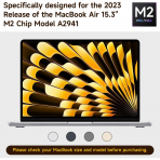 ANTOGOO V MacBook Air M2/M3 Ekran Koruyucu (15 in)